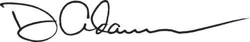 David C. Adams signature
